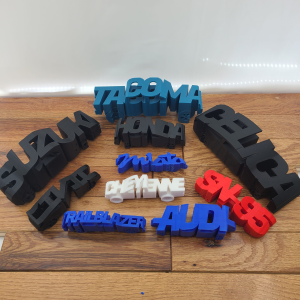 Custom 3D Car Flip Art: Display & Medal